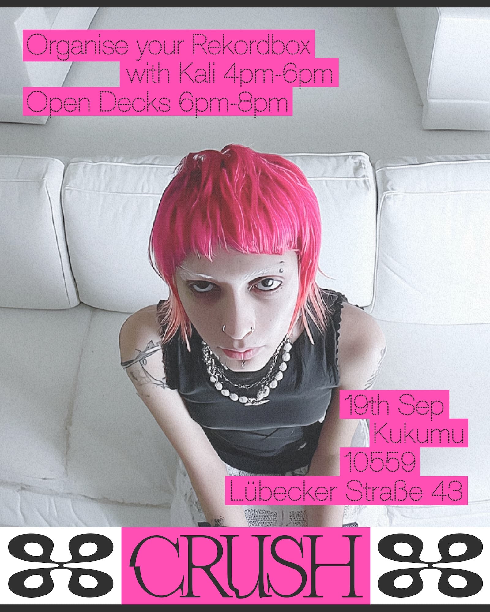 Workshop: organise your Rekordbox with Kali x CRUSH