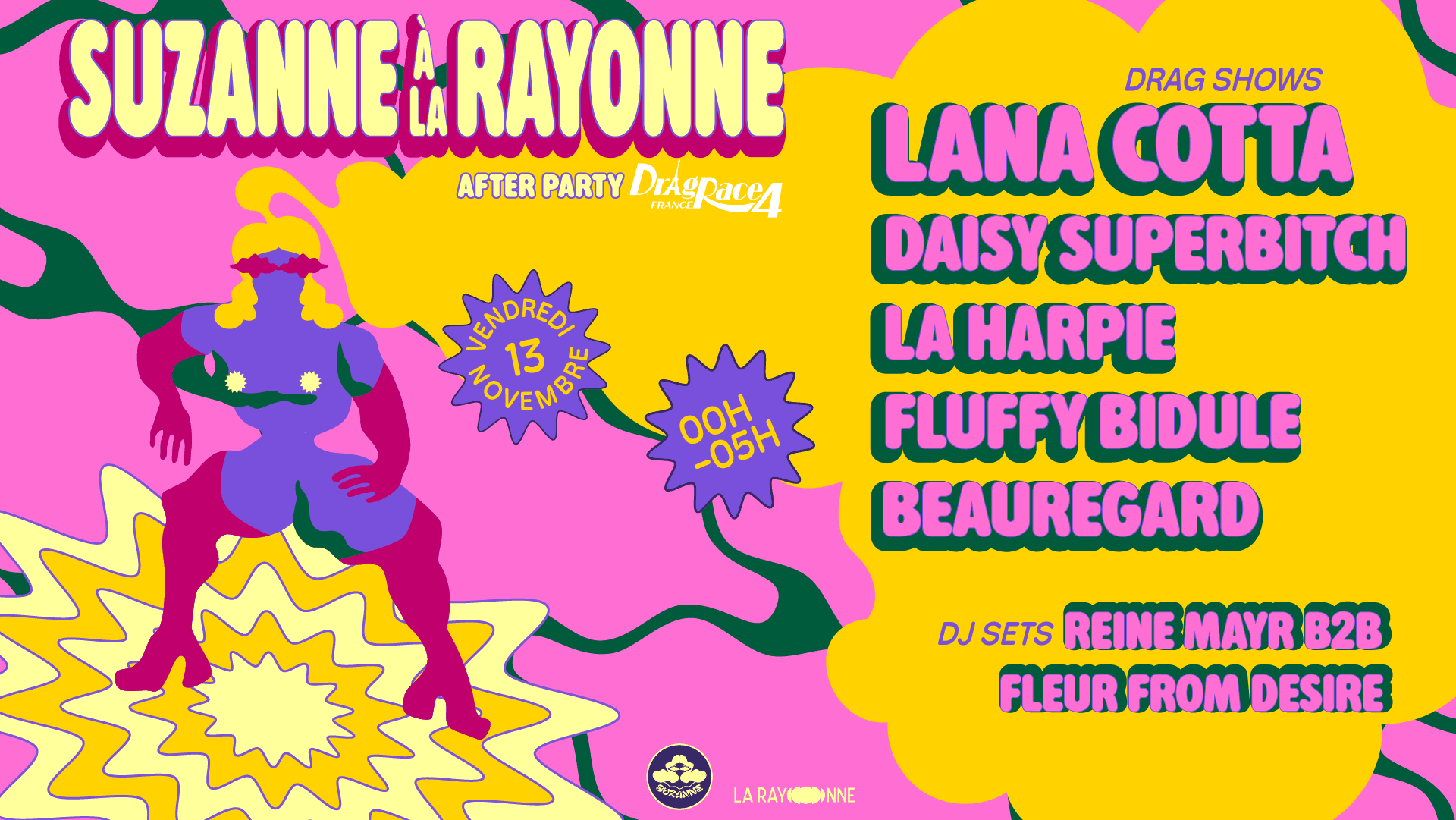 SUZANNE A LA RAYONNE : After Party DragRace France