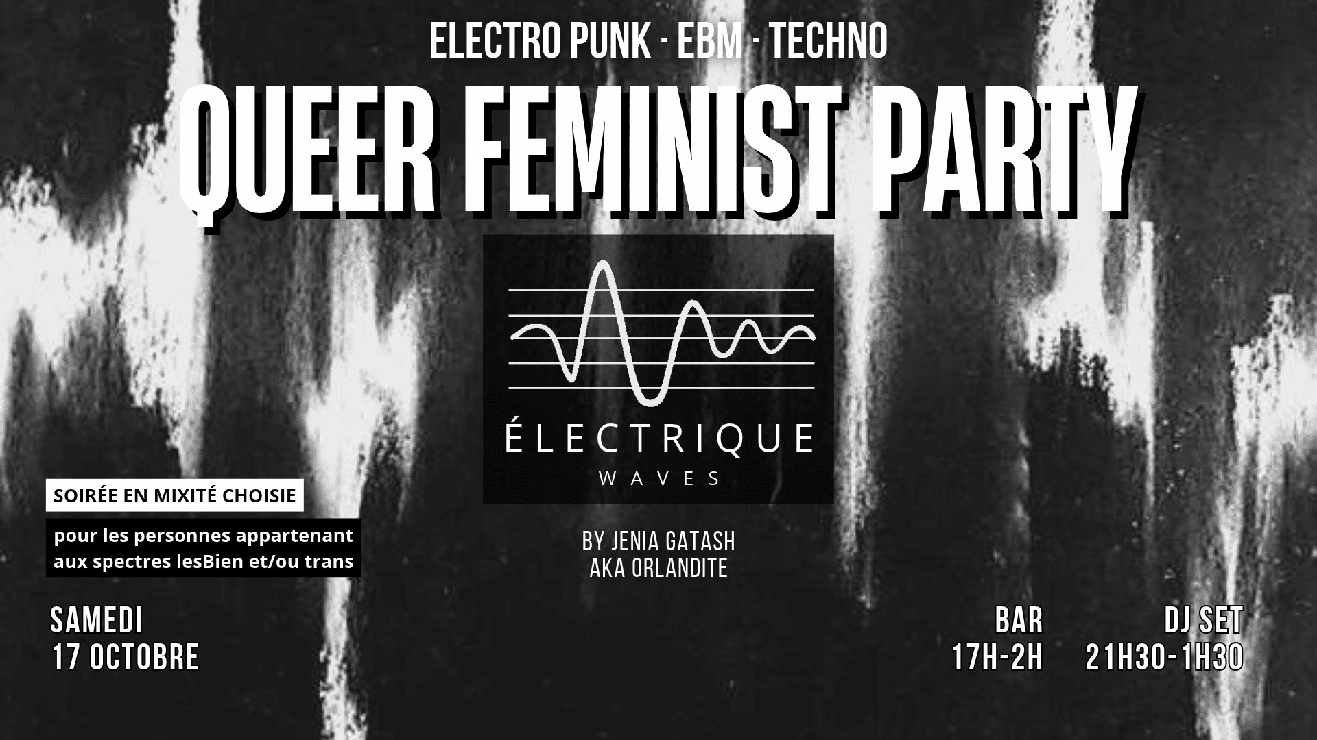 Electrique Waves • queer feminist party 17.10