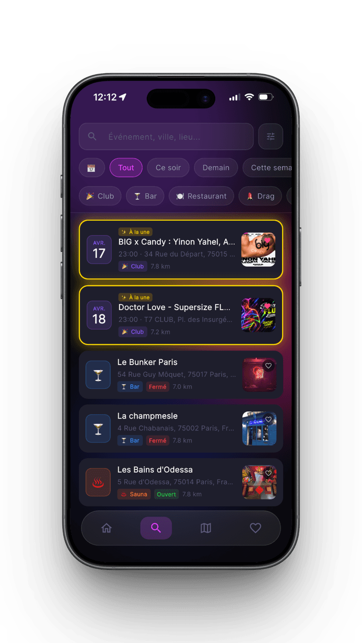 Événements & lieux près de toi