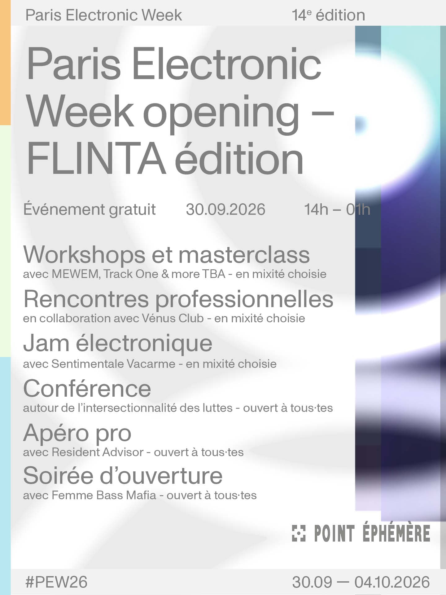 Paris Electronic Week (FLINTA EDITION) - Pass mercredi