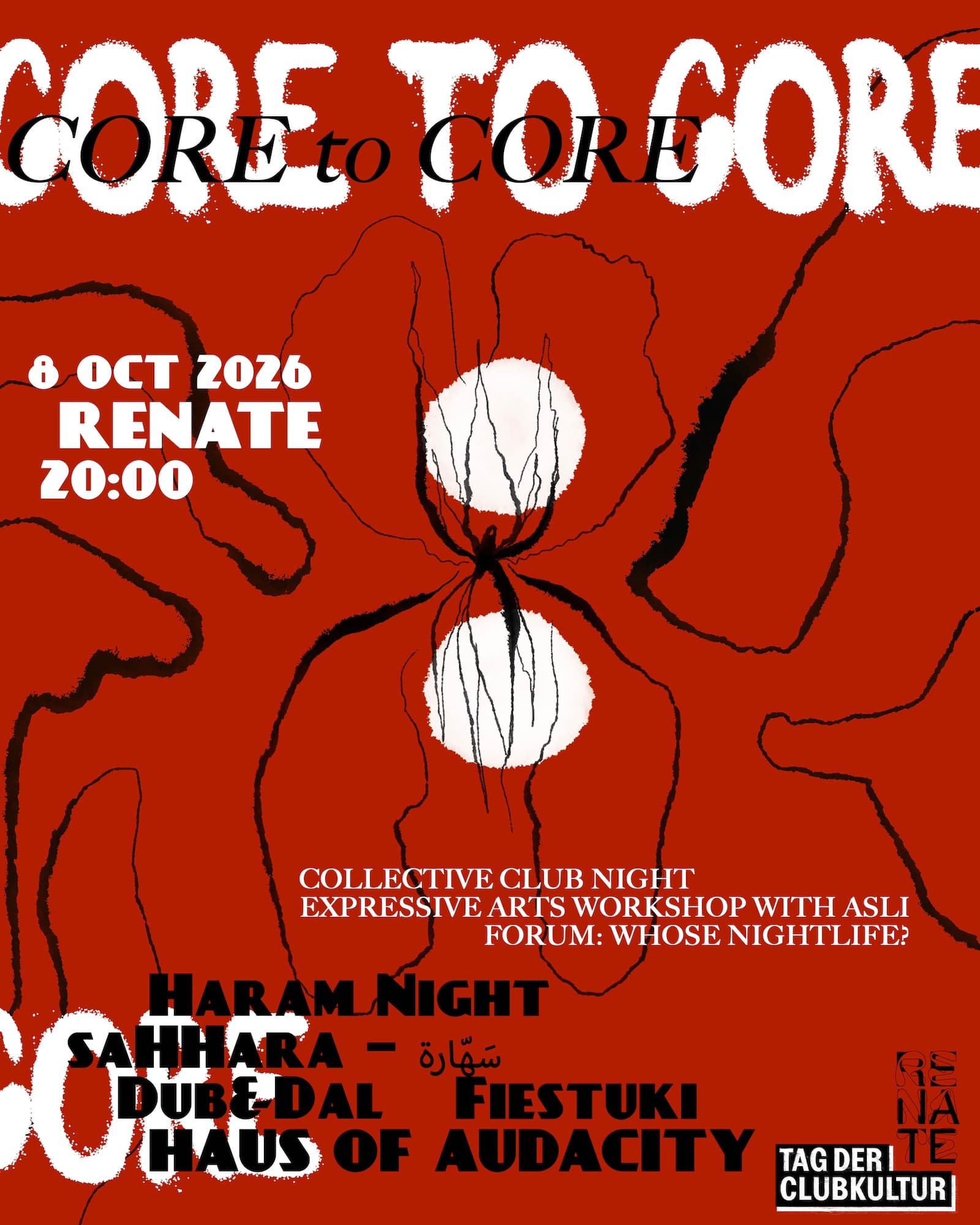 Core to Core - Haram Night, saHHara – سَهّارة, Dub&Dal, Fiestuki and Haus of Audacity