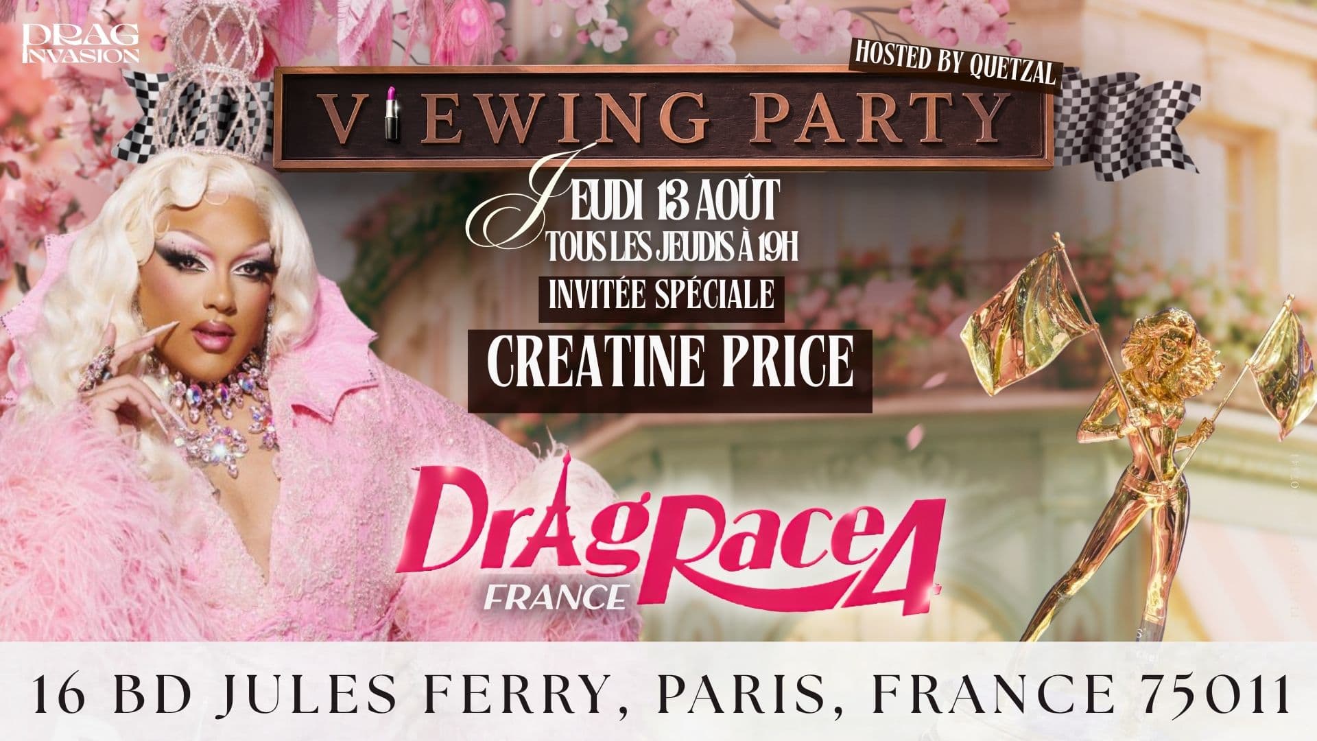Viewing Drag Race France avec Creatine Price / Drag Invasion