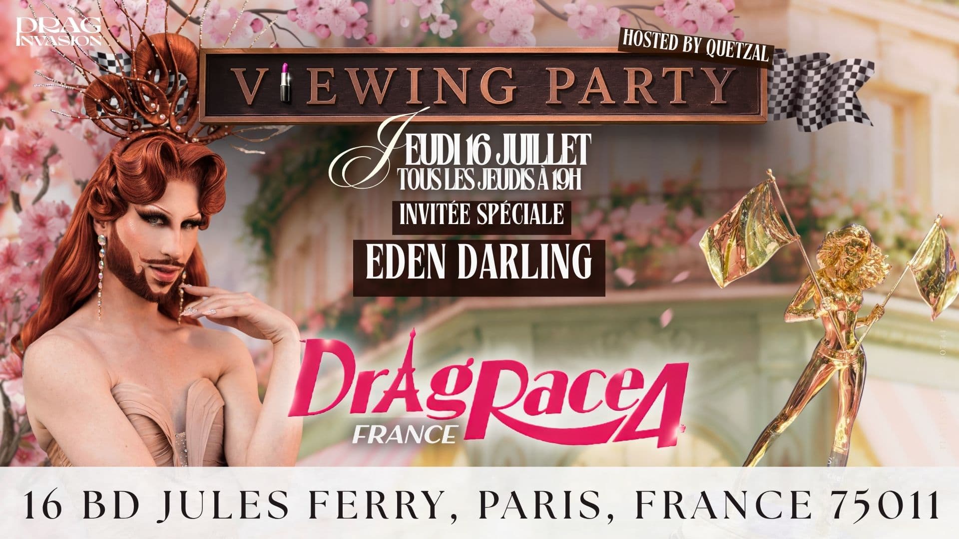 Viewing Drag Race France avec Eden Darling - Drag Invasion