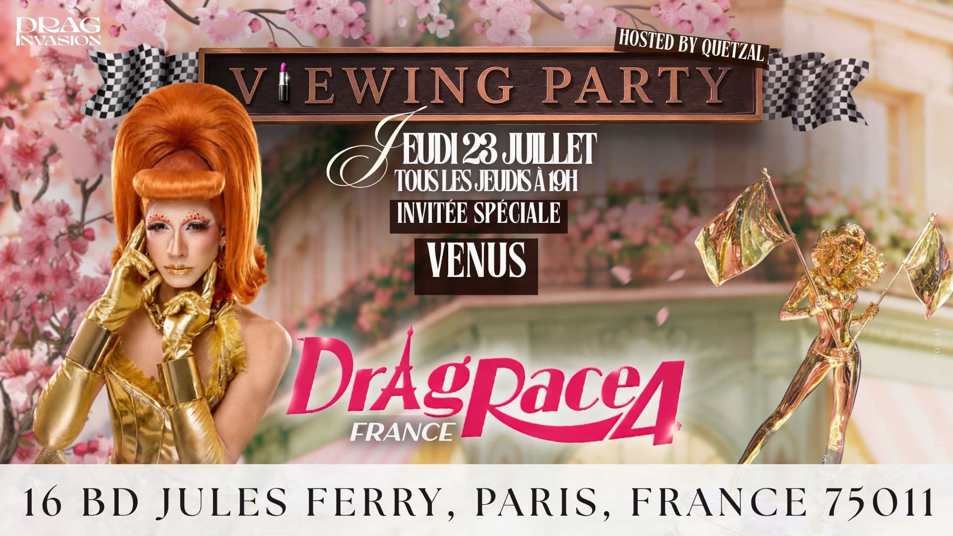 Viewing Drag Race France avec Venus - Drag Invasion