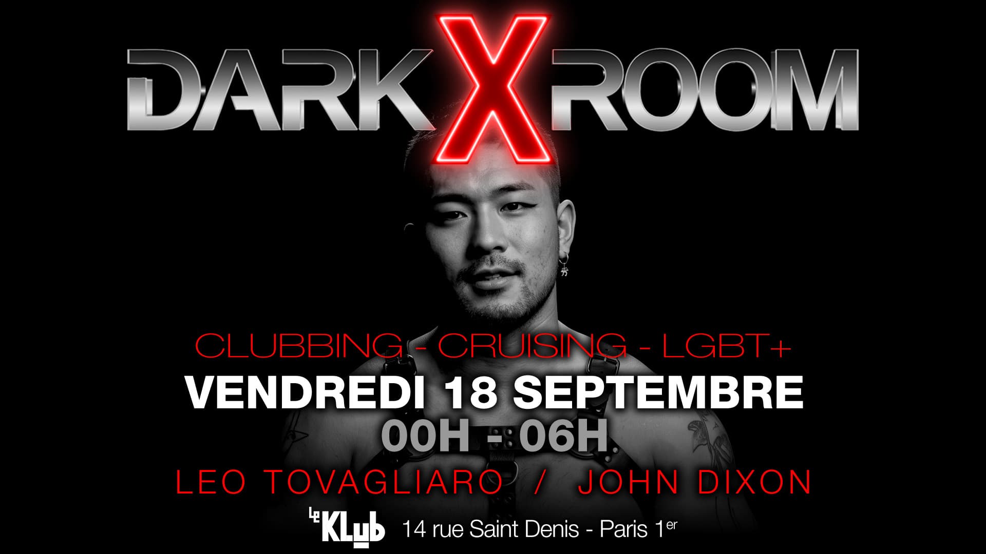 DARKXROOM vendredi 18 septembre 2026