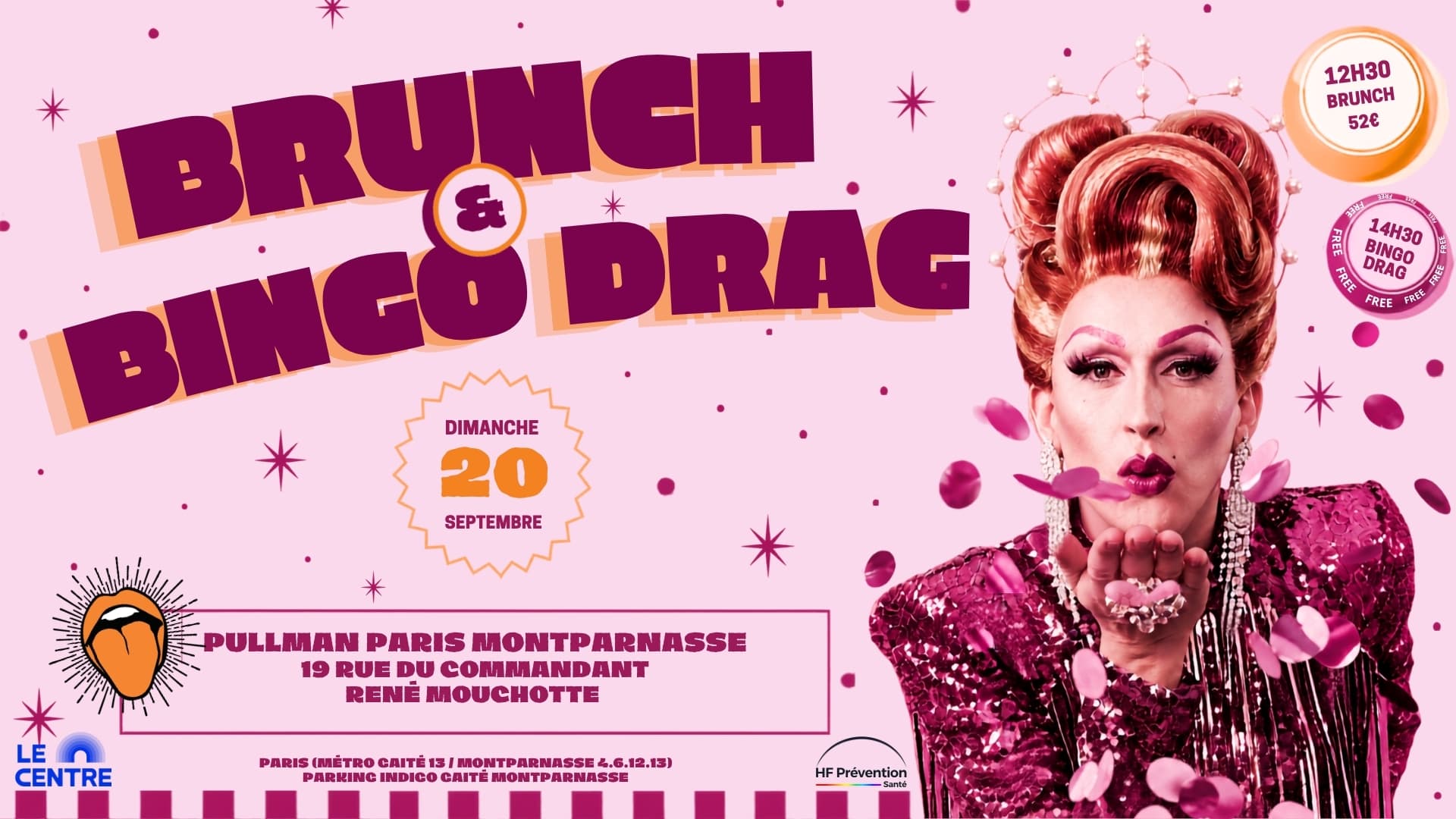BRUNCH BINGO DRAG - Margarette, Hitsublu & Mlle Kiss