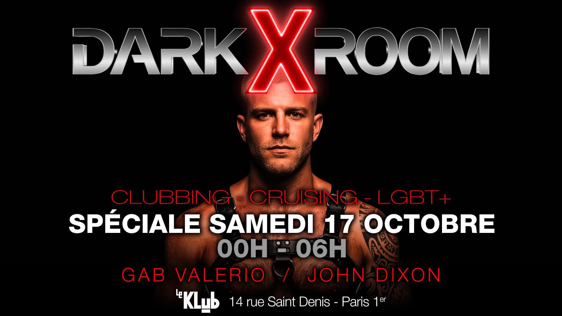 DARKXROOM spéciale samedi 17 octobre 2026