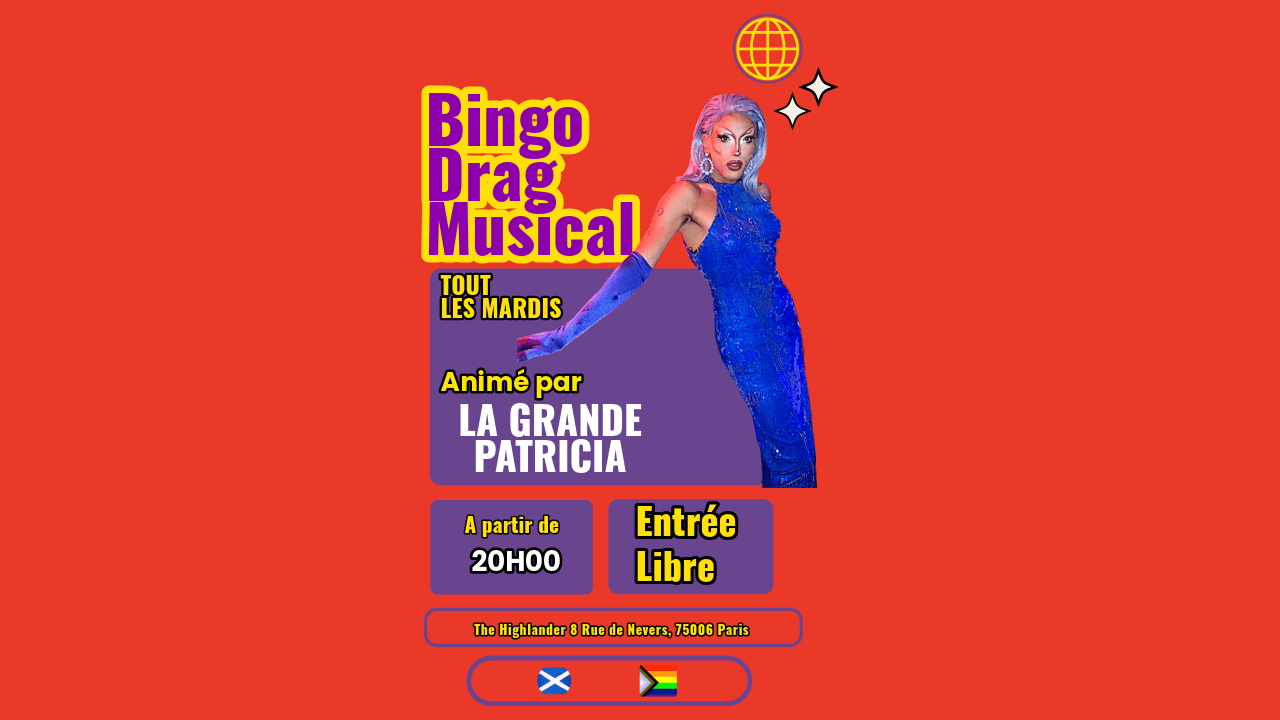 Bingo Drag Musical : LA GRANDE PATRICIA