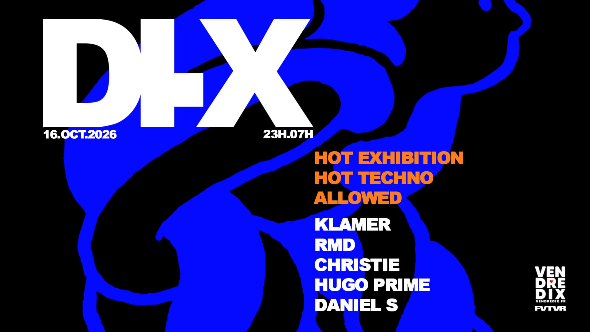 DI.X HOT TECHNO SESSION: CHRISTIE, RMD, KLAMER, HUGO PRIME
