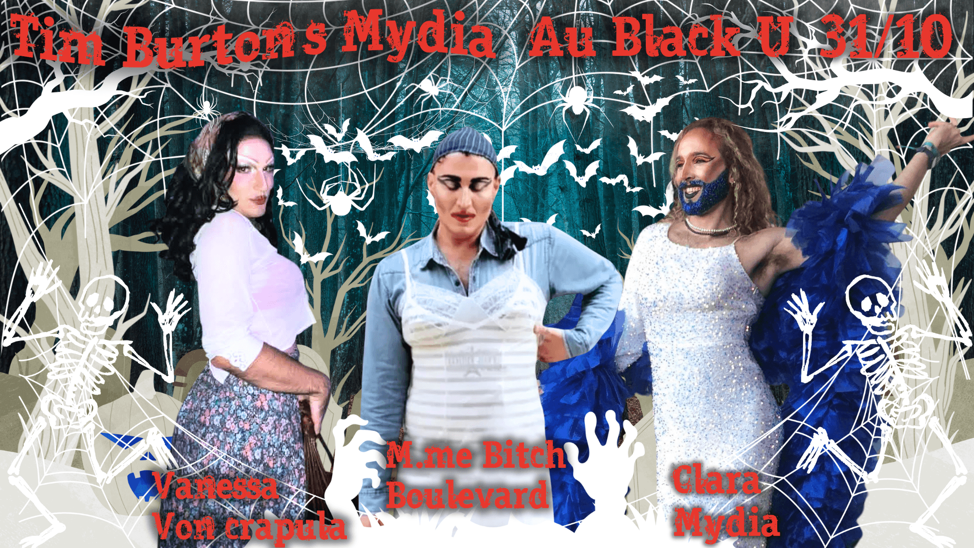 Drag show halloween (spécial Tim Burton)