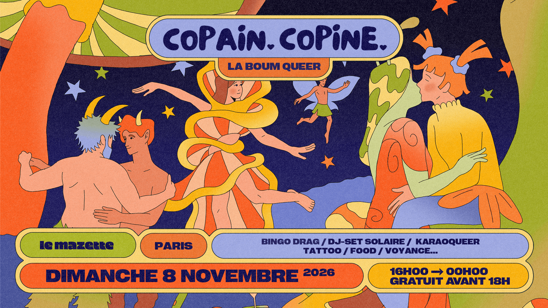 LA COPAIN-COPINE : Boum queer, Bingo & karaoké !