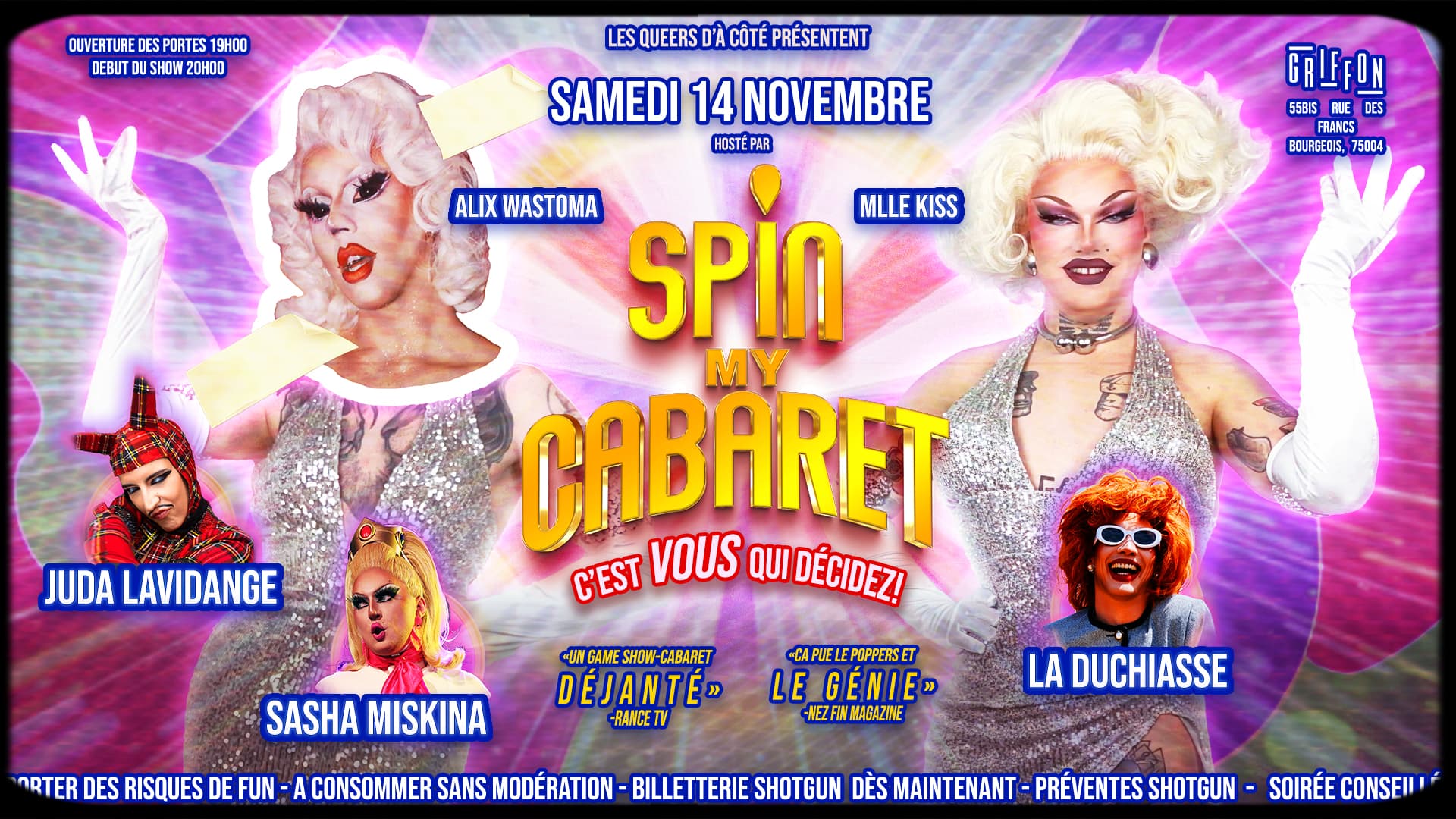 SPIN MY CABARET 13 - 14/11
