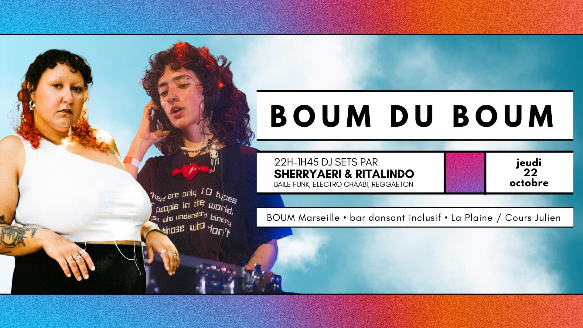 JEUDI DU BOUM DJ SETS by SHERRYAERI & RITALINDO