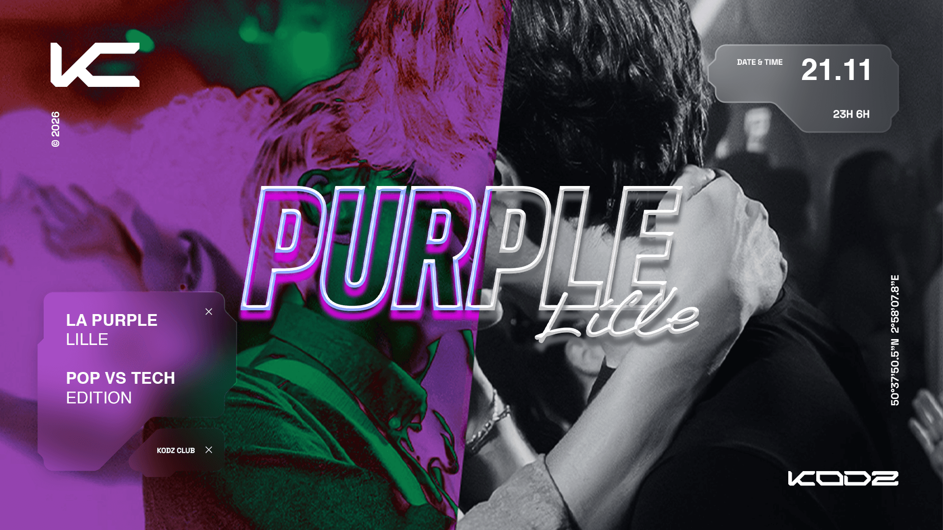KODZ X LA PURPLE PRESENTS : POP VS TECH
